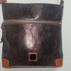Dooney & Bourke Brown snakeskin Crossbody Bag